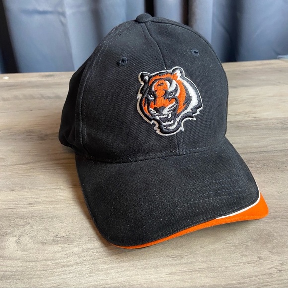 Cincinnati Bengals Logo Reebok NFL Authentic Blue Hat Cap Adj - Picture 1 of 7